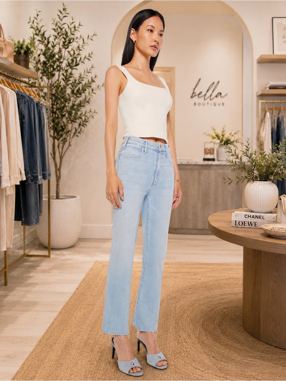 MOTHER The Hustler Ankle Fray Jeans – Ball’s In Your Court Wash – NWOT 26
